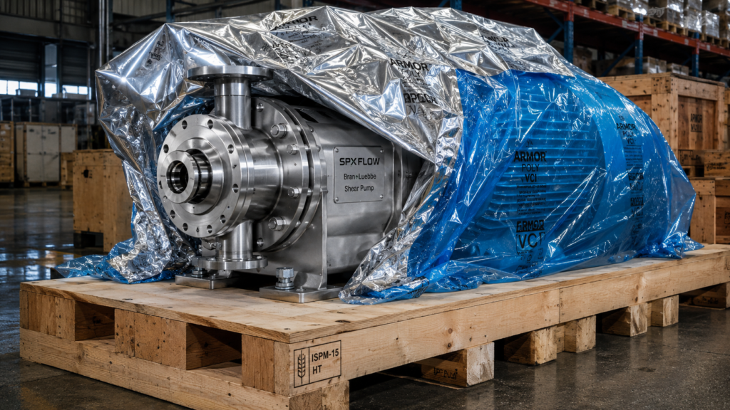 A heavy-duty industrial stainless steel shear pump protection concept